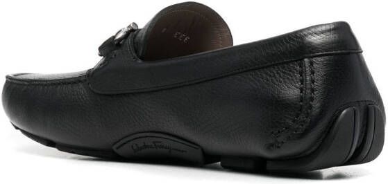 Ferragamo Parigi leren loafers Zwart