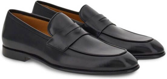 Ferragamo Leren loafers Zwart