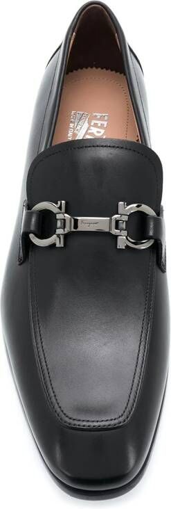 Ferragamo Ree leren loafers Zwart