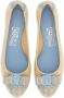 Ferragamo Vara 30 mm raffia pumps Beige - Thumbnail 4