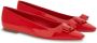 Ferragamo Vara ballerina's met strikdetail Rood - Thumbnail 2