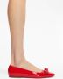 Ferragamo Vara ballerina's met strikdetail Rood - Thumbnail 5