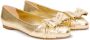 Ferragamo Vara ballerina's met strikdetail Goud - Thumbnail 2