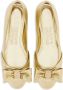 Ferragamo Vara ballerina's met strikdetail Goud - Thumbnail 4