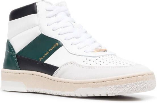 Filling Pieces Sneakers met colourblocking Wit