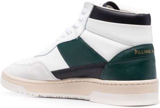 Filling Pieces Sneakers met colourblocking Wit