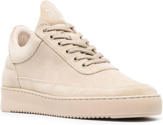 Filling Pieces Sneakers met geborduurd logo Beige