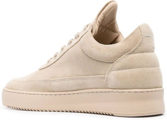 Filling Pieces Sneakers met geborduurd logo Beige