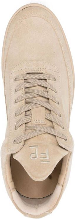 Filling Pieces Sneakers met geborduurd logo Beige