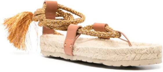 Forte Lurex sandalen Goud