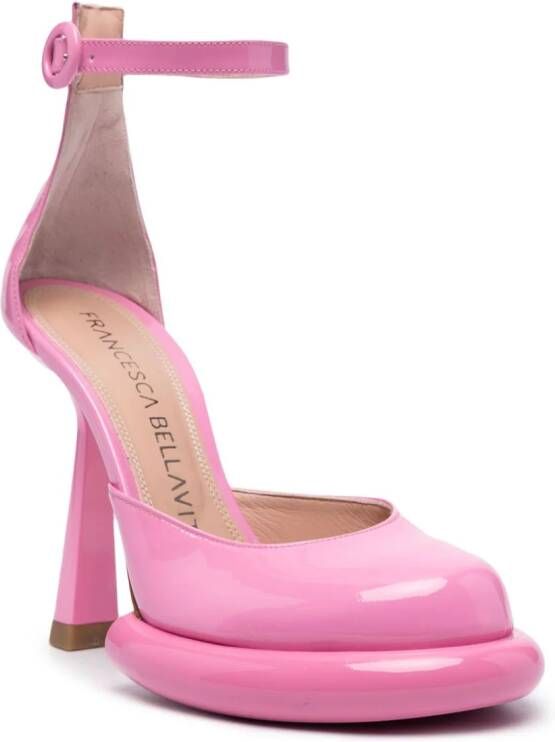 Francesca Bellavita Kelly lakleren pumps Roze