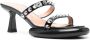 Francesca Bellavita Lilith leren sandalen 60 mm Zwart - Thumbnail 2