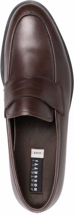 Fratelli Rossetti Leren loafers Bruin