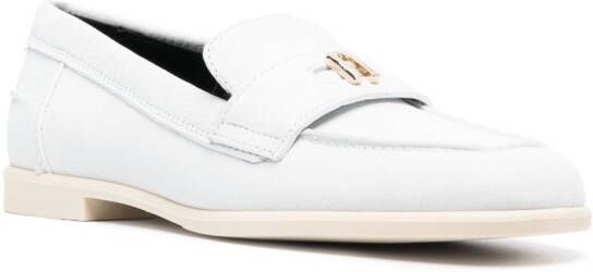 Furla Loafers met logoplakkaat Wit