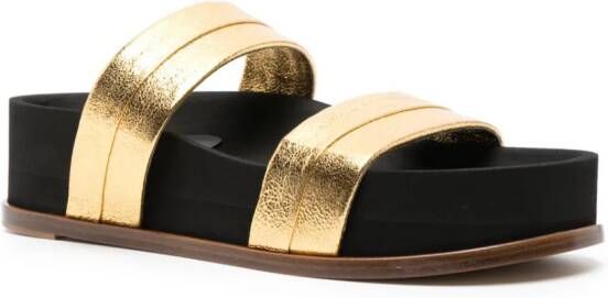 Gabriela Hearst Striker sandalen met plateauzool Goud