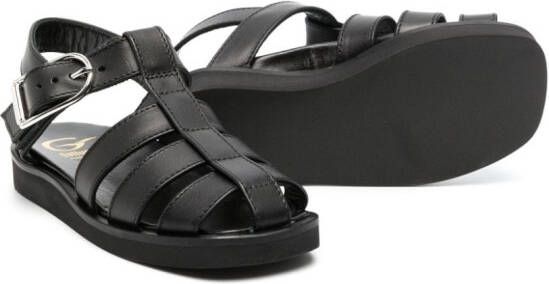 Gallucci Kids Sandalen met gespsluiting Zwart