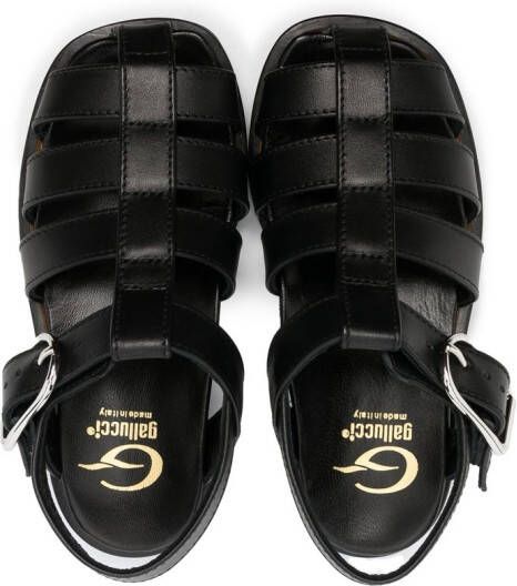 Gallucci Kids Sandalen met gespsluiting Zwart