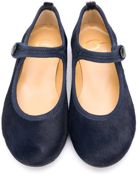 Gallucci Kids Leren ballerina's Blauw