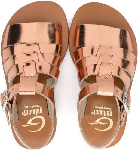 Gallucci Kids Sandalen met metallic-effect Roze