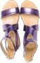 Gallucci Kids Metallic sandalen Paars - Thumbnail 3