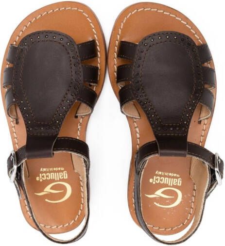 Gallucci Kids Sandalen met open neus Bruin