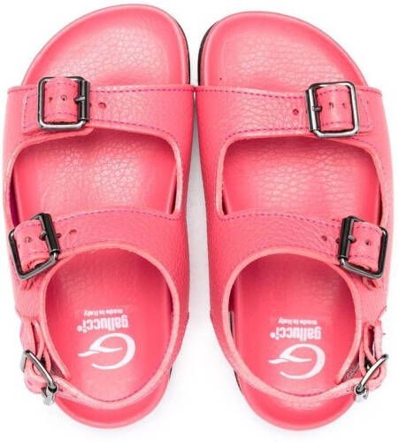 Gallucci Kids Sandalen met dubbele gesp Roze