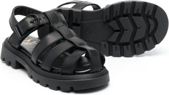 Gallucci Kids Sandalen met gespsluiting Zwart