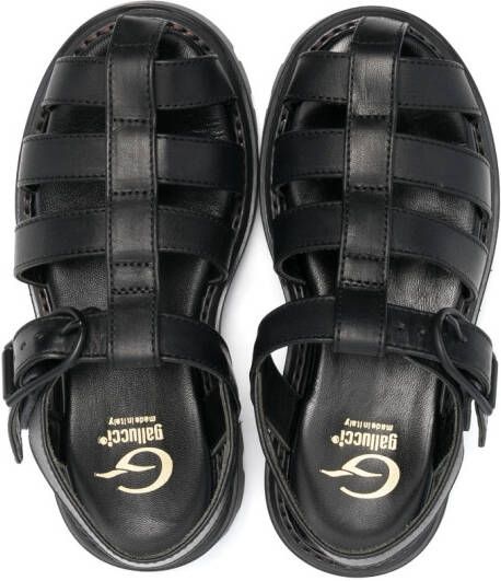 Gallucci Kids Sandalen met gespsluiting Zwart