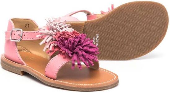 Gallucci Kids Sandalen met pompon Roze