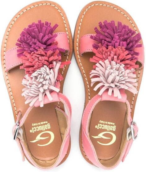 Gallucci Kids Sandalen met pompon Roze