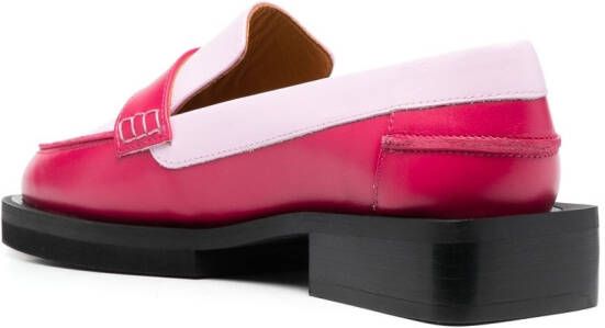 GANNI Chunky loafers Roze