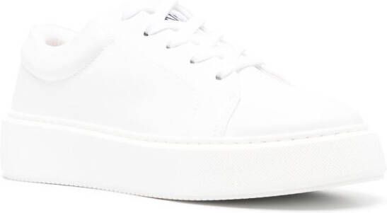 GANNI Low-top sneakers met logopatch Wit