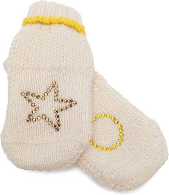 Gensami kids Slippers verfraaid met kristallen Beige