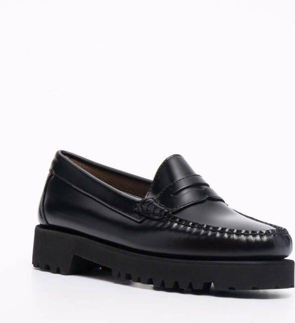 G.H. Bass & Co. Leren loafers Zwart