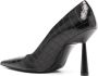 GIABORGHINI Balantine 70mm leren pumps Zwart - Thumbnail 3