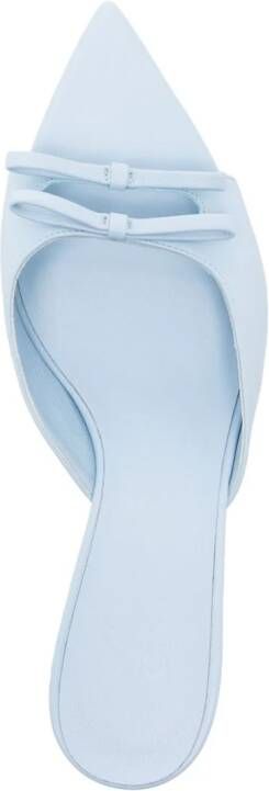 GIABORGHINI Blanche 50 mm leren muiltjes Blauw