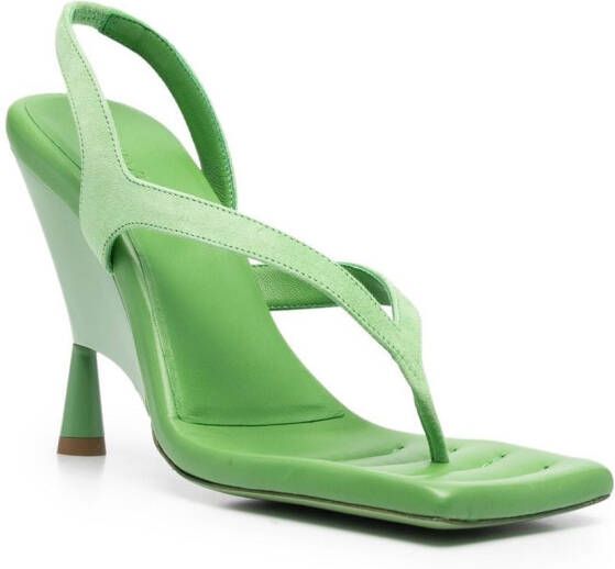 GIABORGHINI Rosie 12 leren sandalen Groen