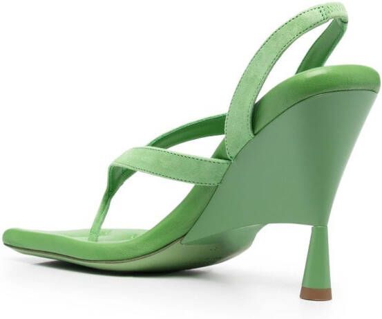 GIABORGHINI Rosie 12 leren sandalen Groen