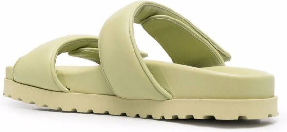 GIABORGHINI x Pernille Teisbaek slippers met dubbel bandje Groen