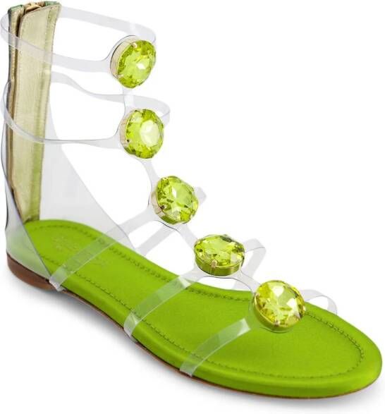 Giambattista Valli Diamond Clash sandalen Groen