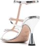 Giambattista Valli Love Bow leren sandalen Zilver - Thumbnail 3