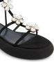 Giambattista Valli Sandalen met bloemapplicatie en plateauzool Zwart - Thumbnail 5