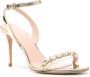 Giambattista Valli Sandalen verfraaid met kristallen Goud - Thumbnail 2