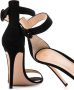 Gianvito Rossi 105 suede sandalen met bandjes Zwart - Thumbnail 2