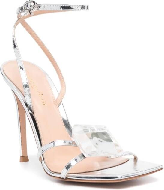 Gianvito Rossi Sandalen met gesp Zilver