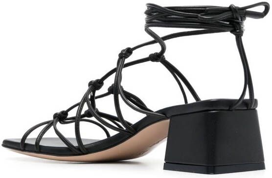 Gianvito Rossi Sandalen met hak Zwart