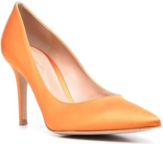 Gianvito Rossi Pumps met hoge hak Oranje