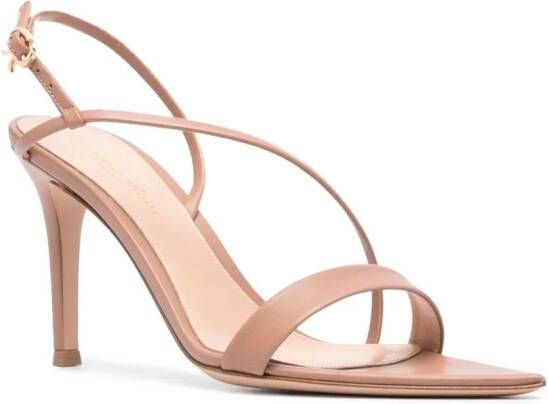 Gianvito Rossi Leren sandalen Beige