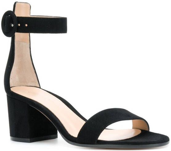 Gianvito Rossi ankle strap sandals Zwart