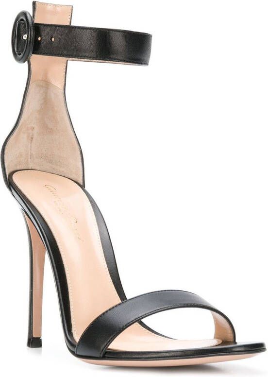 Gianvito Rossi ankle strap sandals Zwart